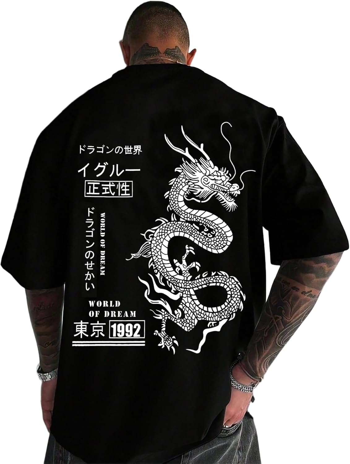 Mens Graphic Tees Vintage T-Shirts Oversized Letter Print Casual Crewneck Cotton Top Short Sleeve Rapper Streetwear