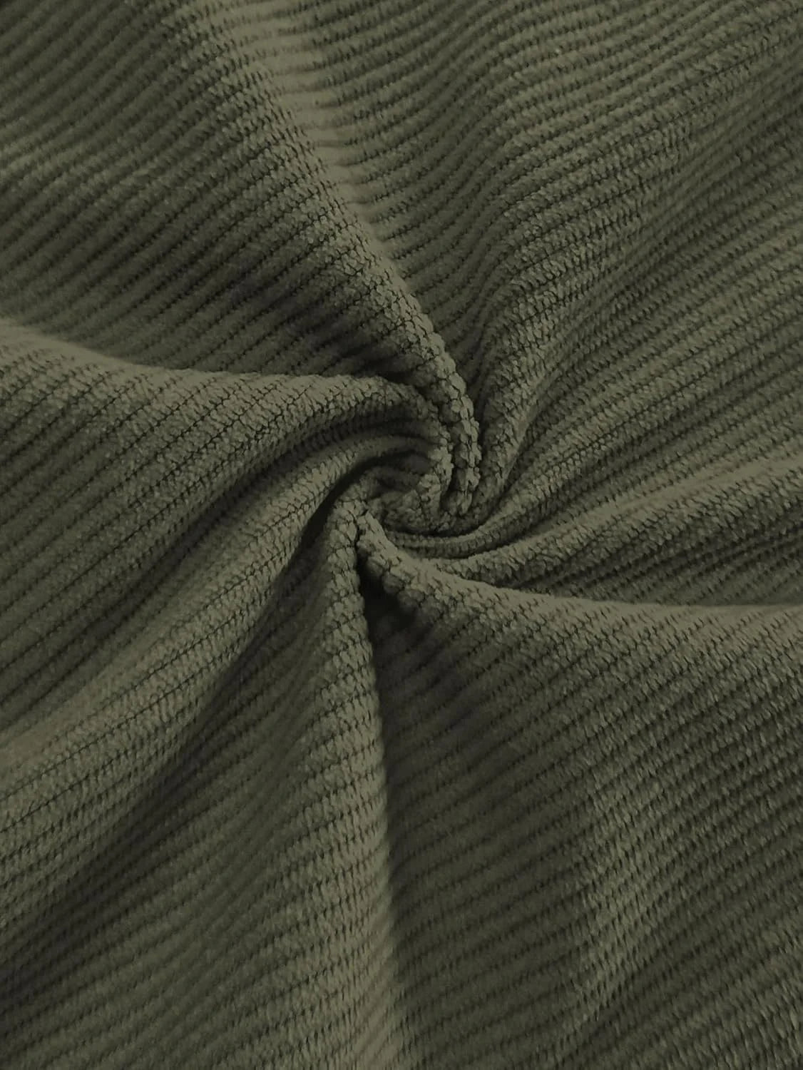 Mens Corduroy Casual Pants Fashion Loose Fit Wide Leg Pants Straight Sweatpants Elastic Waist Drawstring