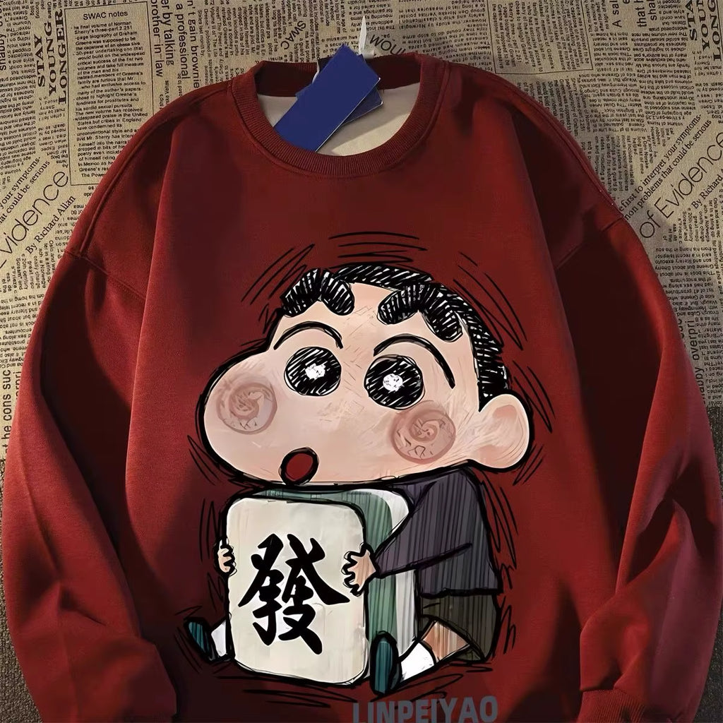 Japan Style Anime Vintage plus Fleece 