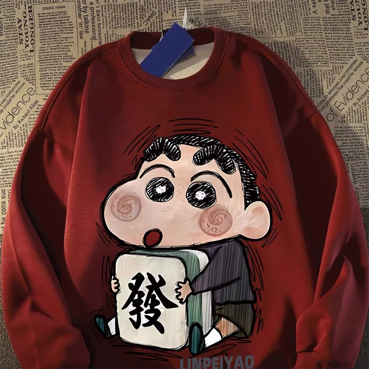 Japan Style Anime Vintage plus Fleece 